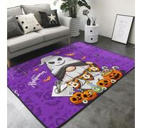 Tapis d'Halloween - Tapis d'Halloween Happy Old Man F, tapis doux, lavable et antidérapant pour salon, chambre à coucher, 152 x 213 cm