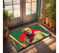 Tapis d'hiver vintage avec légende du baseball : The Peace Beyond Paillasson pour toilettes Décoration de porte d'automne (50 x 80 cm)