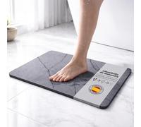 Tapis diatomite de salle de bains - Stone Bath Mat - Séchage rapide, antidérapant et antibactérien - Tapis de bain - Pierre Diatomite de salle de bain - Tapis de douche - Aussi comme égouttoir cuisine
