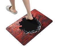 Tapis d'illusion avec effet d'illusion de trou sans | Tapis Tridimensionnel Absorbant Pour Salle De Bain Couloir Et Entrée
