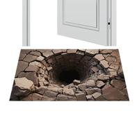 Tapis d'illusion de Perspective - 40 x 60 cm - Grand Tapis de Zone Amusant - antidérapant - Tissu Facile à Nettoyer - Revêtement de Sol avec Effet de Profondeur - Élément de Style de