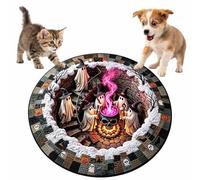 Tapis d'illusion d'optique 3D Halloween,Escalier hanté antidérapant 100 cm | Tapis moelleux antidérapant qui reste fermement en place, confortable sous les pieds dans les zones à fort passage(e)