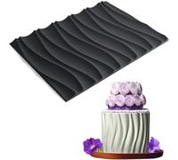 Tapis d'impression pour fondant, bordure de gâteau 3D en relief, texture de sable mouvant, fournitures de décoration de gâteaux pour bricolage, pâte à sucre, fournitures de cuisson pour cupcakes