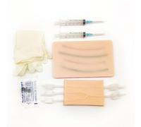 Tapis d'injection Venipuncture IV, kit d'entraînement en silicone IV avec 4 veines imbriquées, pratique de la phlébotomie, pratique du prélèvement sanguin IV, injection de sang, tapis d'entraînement