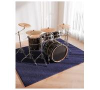 Tapis d'insonorisation for Batterie et Piano, Tapis antibruit, antidérapant, 6 mm d'épaisseur(Blue,50x120cm/19.6x47.2in)