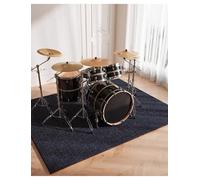 Tapis d'insonorisation for Batterie et Piano, Tapis antibruit, antidérapant, 6 mm d'épaisseur(Dark Gray,120x100cm/47.2x39.4in)