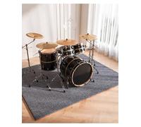 Tapis d'insonorisation for Batterie et Piano, Tapis antibruit, antidérapant, 6 mm d'épaisseur(Grey,50x80cm/19.6x31.5in)