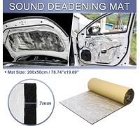 Tapis D'Insonorisation Pour Voiture , Tapis Acoustique , Pour Capot Aile Et Couvercle De Moteur De Bateau Aluminium 1pcs 200cmx50cmx7mm