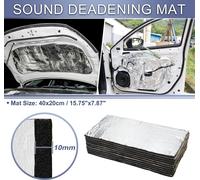 Tapis D'Insonorisation Pour Voiture , Tapis Acoustique , Pour Capot Aile Et Couvercle De Moteur De Bateau Aluminium 10pcs 40cmx20cmx10mm