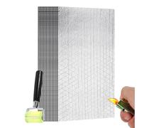 Tapis d'insonorisation pour voiture - Tapis d'isolation acoustique autocollant en mousse - Muffler résistant à la chaleur - Pour système d'échappement, pare-feu, mur, roue de coffre