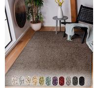 Tapis d'intérieur Bali velours moelleux dans de nombreuses couleurs et tailles Nougat 80x150 cm