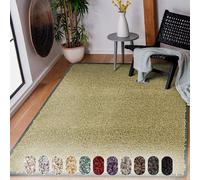 Tapis d'intérieur Bali velours moelleux dans de nombreuses couleurs et tailles vert 66x100 cm