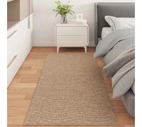 vidaXL Tapis Agira moiré rectangulaire polyester 150 x 80 cm naturel