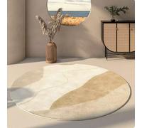 Tapis d'intérieur et d'extérieur - Durable - Design vintage abstrait chic pour balcon, terrasse, jardin, cuisine, salon - rond - 200 cm