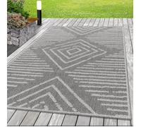 Tapis d'intérieur extérieur - SIMPEX - BONA - Sablier Gris - 60 x 100 cm - Moderne