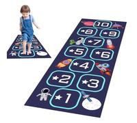 Tapis d'intérieur Hopscotch pour enfants, tapis de marelle, antidérapant et durable, facile à nettoyer, pour chambre à coucher, salon, garderie, maternelle, salle de jeux et autres endroits