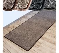 Tapis d'intérieur Lyon plusieurs couleurs & tailles facile d'entretien & robuste Marron 100x160 cm
