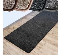 Tapis d'intérieur Lyon plusieurs couleurs & tailles facile d'entretien & robuste noir 66x100 cm