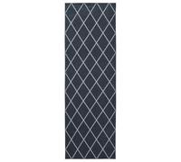 Tapis d'Intérieur ORIZ 1150 GSM Poils Courts Motif en Maille Noire | 100% polyester,dossier tissé,bords cousus,profil bas,lavable 30°C,aspirateur,chiffon