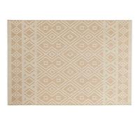Tapis d'intérieur rectangle tissé à motifs ""Tania"" - Beige - 160 x 230 cm