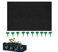 Tapis d'irrigation des plantes - 119 x 99 cm - Tapis d'irrigation automatique - Tapis capillaire à forte absorption - Avec bâtons de marquage et accessoires hydroponiques - Pour l'intérieur