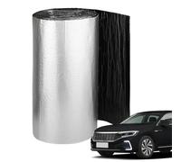 Tapis d'isolation acoustique - Bouclier thermique en aluminium, doublure acoustique adhésive | Barrière en aluminium composite caoutchouc/plastique, couche de réduction du bruit pour surfaces