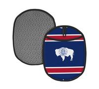 Tapis d'isolation en silicone imprimé drapeau de l'État du Wyoming pour table / tapis de four / camping barbecue