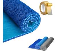 Tapis D'isolation Thermique Et Phonique Autocollant pour Toiture, Tapis D'absorption Acoustique pour Le Bruit De La Pluie, Tapis Anti-goutte Durable pour L'extérieur(Blue,1.6x3m(62.9x118.1in))