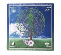 Tapis Divinatoire 70x70cm en Polymère - Arbre DE Vie par Marc Tavian | Carré, Tarots et Oracles, Runes, Cartomancie, Nappe Divinatoire, Décoration