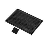 Tapis double couche pour chat, connectable, antidérapant, filtre plateau, anti-poussière, lavable, base, contrôle les déversements, pour toutes les étagères, utilisation intérieure et extérieure, 42 x