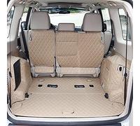 Tapis Doublure Costume 8 Pièces pour Mitsubishi pour Pajero V97 V93 V73 2012-2018 Voiture Tapis Coffre Personnalisé Botte Étanche Intérieur Tapis de Coffre(Beige)