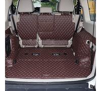 Tapis Doublure Costume 8 Pièces pour Mitsubishi pour Pajero V97 V93 V73 2012-2018 Voiture Tapis Coffre Personnalisé Botte Étanche Intérieur Tapis de Coffre(Café)