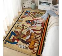 Tapis Douce, Moquette Décoratif De Style Moderne, Couverture Rampante pour Enfants, 3D Imprimer Afrique Egypte Ancienne, The Rug pour Chambre Et Salon Ou Chambre d'enfants 50 X 80 Cm -24912179592388