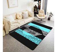 Tapis Douce, Moquette Décoratif De Style Moderne, Couverture Rampante pour Enfants, 3D Imprimer Imprimé Zèbre Léopard Abstrait 40 X 60 Cm, The Rug pour Chambre Et Salon Ou Chambre D'En /7070664920686