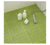 Tapis Douche Extérieur Durable Dalles Clipsables Coussin Emboîtement au Bord de la Piscine, Vestiaire(Green,9pieces)