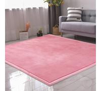 Tapis Doux Chambre Tapis Grande, Tapis Antidérapant Intérieur Moelleux, Tapis Salon Tapis de Décoration, Maison Tapis pour Couloir Enfants Chambre, Tapis de Plancher Tapis De Sol (Rose,160x230cm)