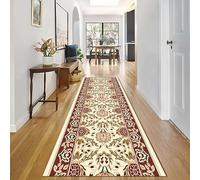 Tapis Doux Coureur Couloir Beige Brun À Poils Longs Moquette Couloirs Dos en Caoutchouc 100/150/200/250/300/350/400/500/600cm Tapis Coureurs pour Passage Chevet Chambre Tapis de Zone(100 * 450cm)