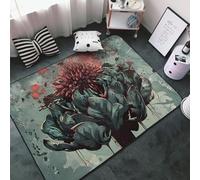 Tapis doux et lavable pour salon, chambre à coucher, motif fleurs zombies, apocalypse, 91 x 152 cm, tapis d'intérieur décoratif esthétique