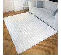 Tapis doux et moelleux effet bulle - NAZAR RUGS - BUBBLE - Blanc - 200x290 cm