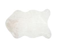 Tapis doux forme peau Ecru 60x90 cm