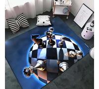 Tapis Doux Salon Tapis Échiquier 3D Tapis De Sol Grand pour Couloir Soft Tapis Antidérapant Intérieur Moelleux pour Salon Chambre Enfants 140 X 200 Cm - Nettoyage Facile -927043514159