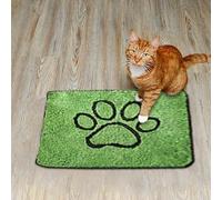 Tapis d'urine lavable vert pour chiens, tapis réutilisables super absorbants et réutilisables avec longue laine verte, imperméable, antidérapant, pour l'apprentissage de la propreté, le sol, le canapé