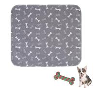 Tapis d'urine réutilisable avec phéromones, absorbants, lavables, pour chiens et chats, tapis d'entraînement anti-fuite et antidérapant pour la maison et les voyages (gris, taille L, 70 x 100 cm)