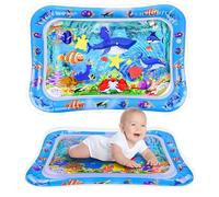 Tapis Eau Bebe Eveil, Tapis d'eau Sensoriel Bébé pour Tout-Petits, Tummy Time Tapis Eveil Eau Aquarium Bebe Gonflable, Cadeau Jouet Bebe 3 6 9 Mois