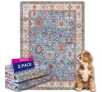 Tapis Éducateur pour Chien Lavable Réutilisable, Lot de 2 Tapis Propreté Ultra Absorbants pour Animaux, Lavable, Antidérapant, Convient aux Chiens, Chats, Lapins (Pattern 1, 61x91.5cm)