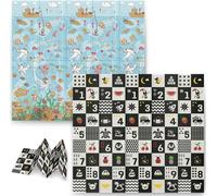 Tapis éducatif pliable en mousse 200 x 180 x 1 cm Nukido NK-340 ocean-numbers
