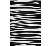 Tapis Effet 3D à Poils Courts "Broadway II" Noir 120 x 170 cm Noir G