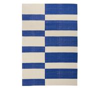 Tapis effet laine Flow bleu indigo 170x120cm - Atmosphera createur d'interieur