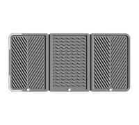 Tapis égouttoir à vaisselle, 55,9 x 27,9 cm, protecteur pliable à séchage rapide pour comptoir de cuisine, évier, cuisinière, douche, salle de bain, camping-car, appartement, dortoir