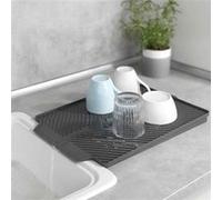 Tapis égouttoir à vaisselle LINEA gris